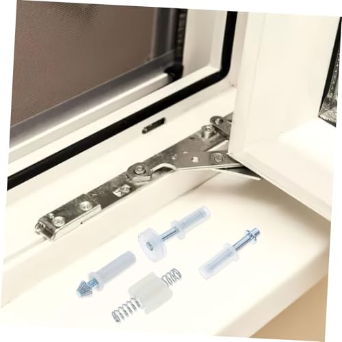 Kit de reparación de herrajes para puerta plegable 16 piezas con rodillos y pivotes para puertas corredizas de armario miniatura 7