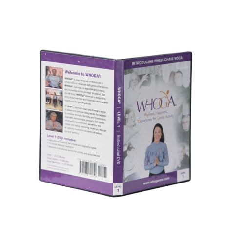 WHOGA Seated Yoga Program, DVD and USB Format, Gentle Exercise for Seniors and Limited Mobility, Two All-Level Classes, 27 and 24 Minute Videos Level 1 USB