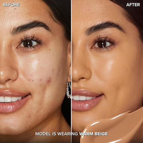Too Faced Born This Way Super Coverage Multi-Use Concealer | Full Coverage, Non-Comedogenic, Oil Free + Long Lasting Concealer | Hyaluronic Acid, Coconut Water + Alpine Rose | 0.45 Fl Oz, Warm Beige