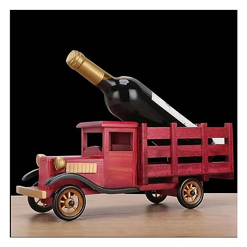 Soporte de vino de madera de encimera moderno miniatura 1