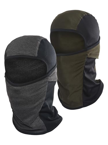 Image of inchPack of 2 Black & Blue Premium Face Mask for Bikers I Breathable Full Face Cover Balaclava for Men I Helmet Mask for Dust Protection