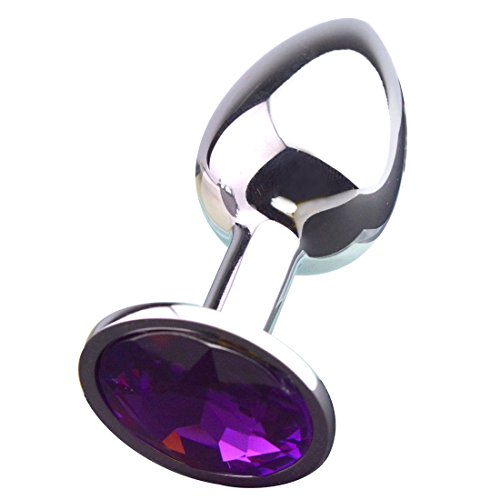 Purple Jeweled Beginners Butt Plug, Hmxpls Sex Love Games Personal Massager for Women Men Couples Lover, 0.3 Ounce Attractive Decorations Perfect Gift for Valentine's & Birthday