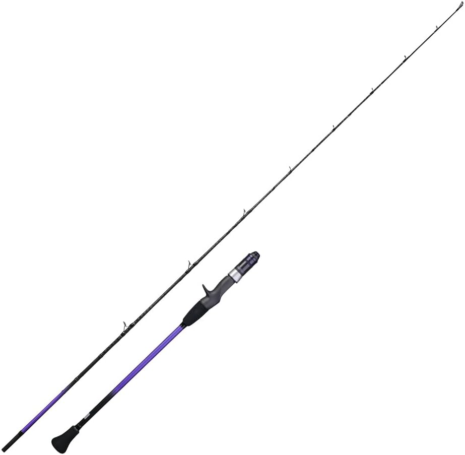 handing cruiser shadow slow-pitch jigging rod, fuji alconite k guide, toray 30 ton+40 ton carbon fiber blank, fuji dps reel seat, 2-piece spinning and casting rod for snapper, grouper and tuna etc. cast-6'-ml (jig 40-150g)