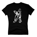 weiss: ca. 185 g/m² T-Shirt Baby Bulldogge Französisch French Dog Doggy Hund Hundebaby, XXXL, schwarz