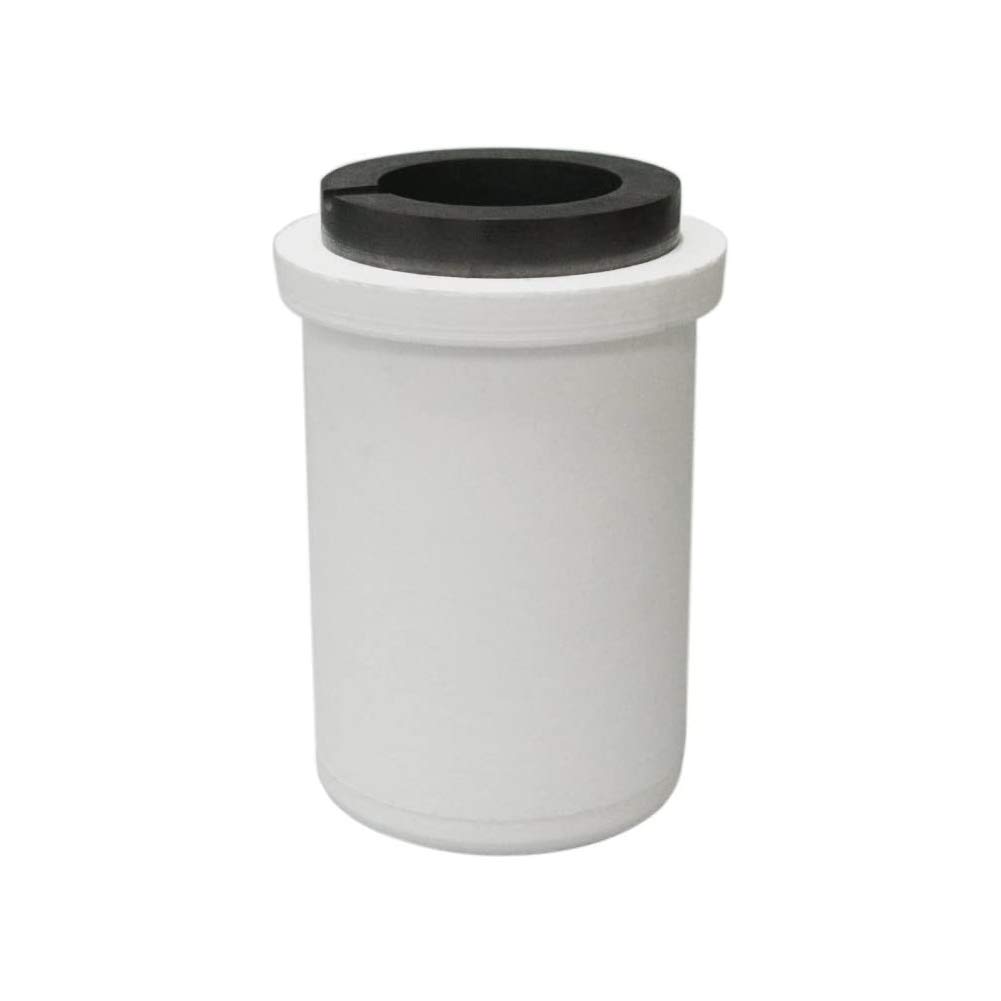 Graphit-Tiegel, Graphit-Barrenform Tiegel aus reinem Graphit, Quarz-Tiegel-Set, Topf, Guss, Schmelzen, Gold, Silber, Form, Ofen, Schmelzofen, 4 kg
