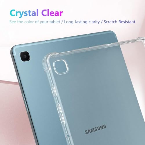 World biz Clear Case for Samsung Galaxy Tab S6 Lite 10.4'' 2024/2022/2020 SM-P610/P615, Flexible Transparent Soft Bumper TPU Reinforced Corner, Shockproof Cover - Image 5