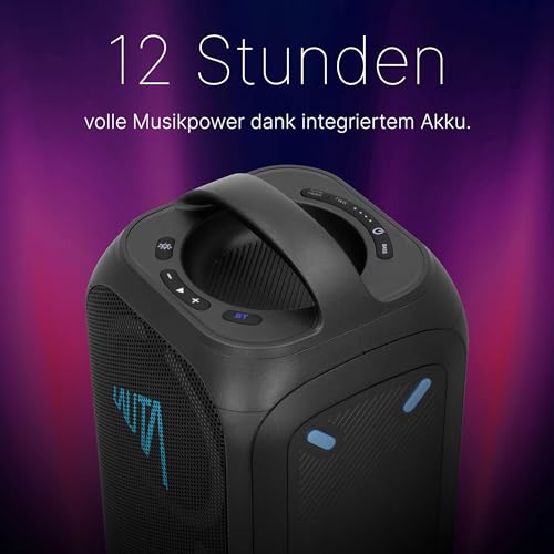 TechniSat LAUTA WUMMSBOX tragbarer Party-Lautsprecher mit Bass Boost