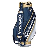 Taylor Made Professional Championship Staff Bag (6 way top, Navy/Gold) 2025