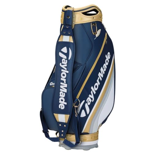 Taylor Made Professional Championship Staff Bag (6 way top, Navy/Gold) 2025