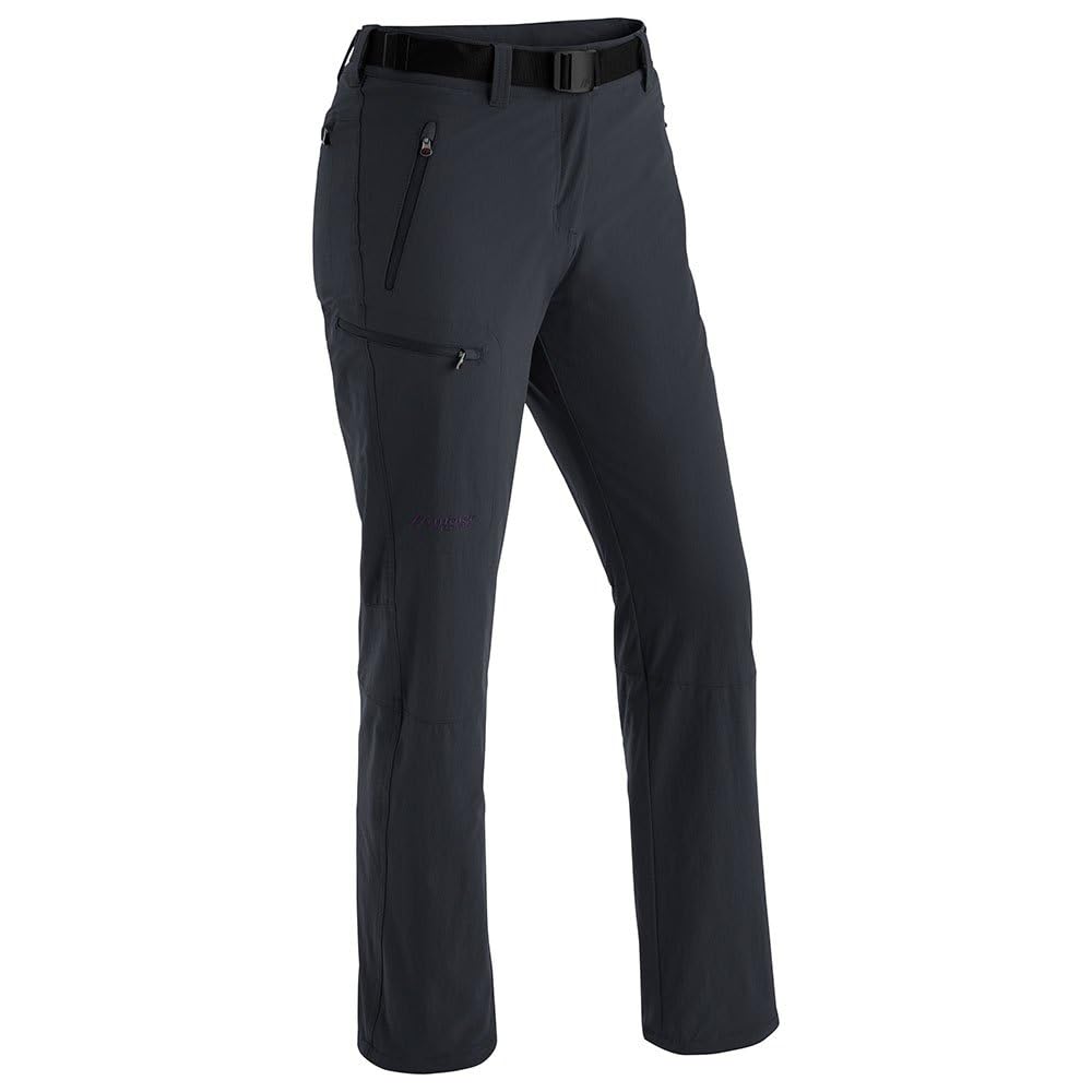 maier sports Women's Rechberg Therm Hiking Pants, Padded Outdoor Pants, Elastic Trekking Pants Black