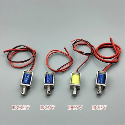 Micro-électroaimant CC cadre ouvert 3V à 12V course 4mm blanc - 4