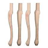 ZAKSEM Gambe da Tavolo in Legno da 30 Pollici/75 cm Gambe per Mobili Piedi incompiuti, Gambe di Ricambio per Tavolo da Pranzo in Fattoria, Gambe di Supporto per Panca/Tavolino da caffè/Co