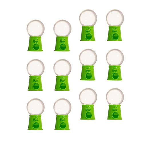 Toyvian Gumball Machine Stand Candy Catcher 12pcs Creative Boys and Girls Toys Rotating Gumball Machine for Party