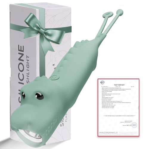 LOVERUIS Aufladbar Taschenlampe Kinder Silizium, Dimmbar Kindertaschenlampe, Stroboskop-Taschenlampe, Wiederaufladbare Geschenk für Kinder ab 3 Jahren (Torch Dino) LOVERUIS Aufladbar Taschenlampe Kinder Silizium, Dimmbar Kindertaschenlampe, Stroboskop-Taschenlampe, Wiederaufladbare Geschenk für Kinder ab 3 Jahren (Torch Dino)