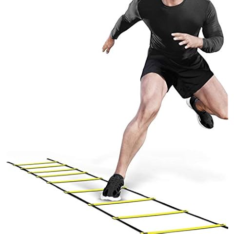 Agility Ladder Football Training Equipment Kids, Football Ladder Training for Youth, Speed Ladder, Workout Ladder, Exercise Ladder for Football, Rugby, Tennis, Basketball Practice Cover