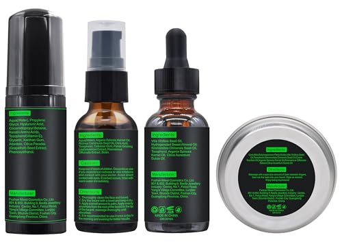 Goldworld GOLDWORLD13 Beard Kit Beard Grooming Kit W/Beard Wash/Shampoo Beard Oil Balm Brush Comb Scissor Bag E-Book Christmas Stocking Stuffers Gifts Ideas thumb #6