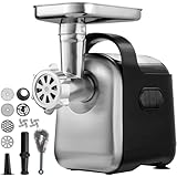 XINGLUOY Picadora de Carne eléctrica Comercial, máquina for Hacer Salchichas ABS + Acero Inoxidable
