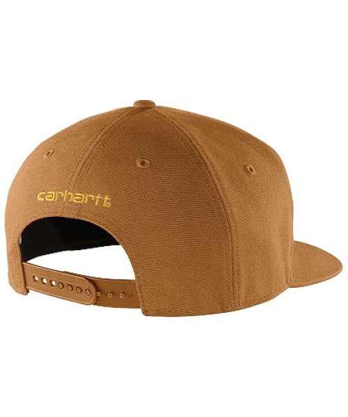 Carhartt Men's Firm Duck Flat Brim Cap, Carhartt® Brown, OS