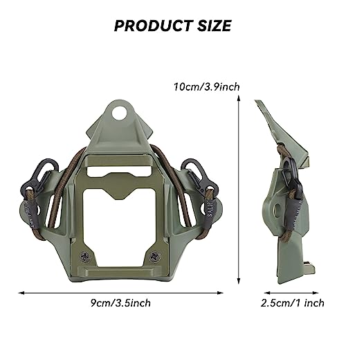 Base NVG para casco táctico con soporte de acero anticaídas 2