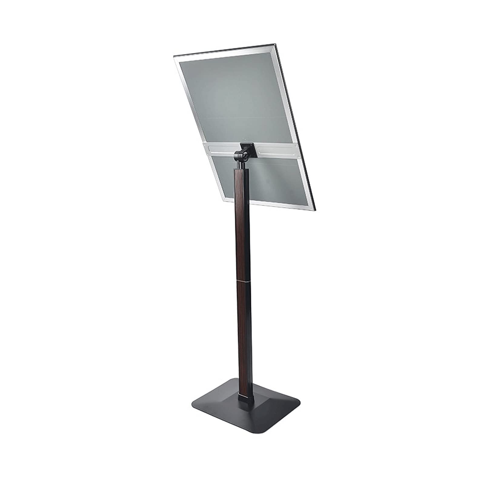Restaurantes Soporte de pantalla Soporte de patrón de pedestal de servicio pesado ajustable Soporte de piso, signo soporte soporte de cartel de aluminio marco abierto de aluminio Soporte de cartel