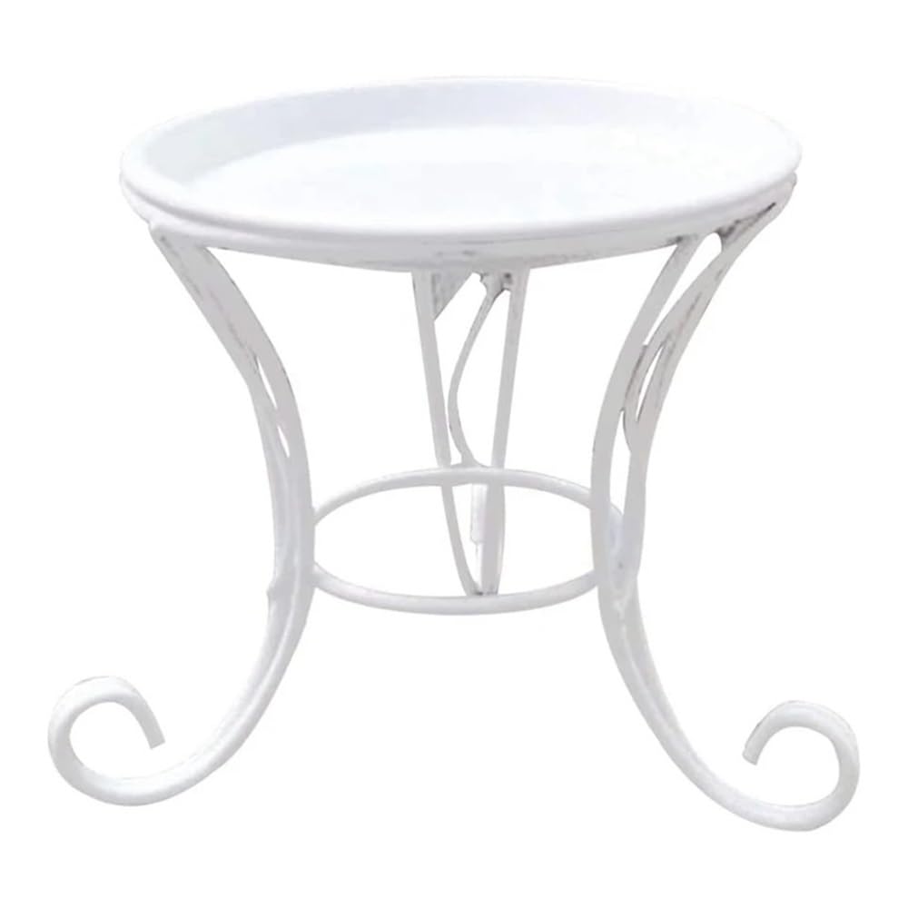 Support de plantes en métal compact pour pots de fleurs intérieur et extérieur