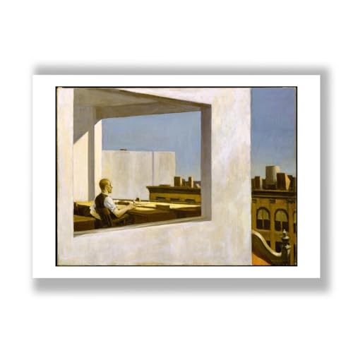 Edward Hopper Office in a City poster semi-brillant pour sublimer votre bureau