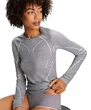 FALKE Kobiety Warstwa podstawowa (bielizna) Wool-Tech Light W Sl wełna materiał funkcyjny regulujące klimat 1 Sztuka, Szary Grey-Heather 3757, XS