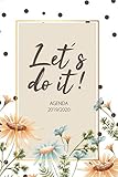  Agenda 2019 2020: Let\'s do it - Organiza tu día - Agendas Semana Vista, Calendario - Agenda semanal 15 meses - Octubre 2019 a Diciembre 2019