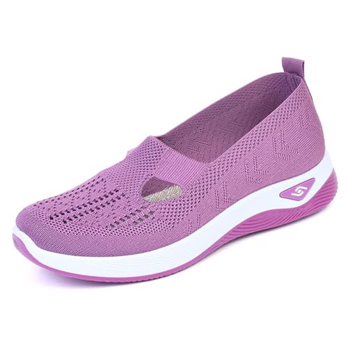 Top 10 Best Shoes for Sciatica Sufferers Reviewed 11 ofohquf Orthopedic Woven Breathable Soft Slip On Arch Support Walking Casual Running Diabetic Foam Shoes Purple