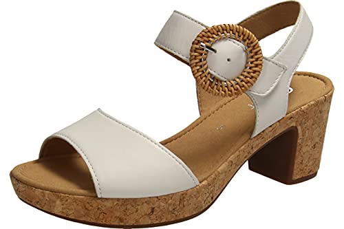 Gabor Sandali da donna, Bianco 21., 40.5 EU