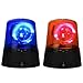 anso Rotating Blue LED Police Car Beacon Disco Party DJ Lamp DIY Red Alert Light (Blue)
