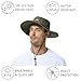 BASSDASH UPF 50+ Mosquito Sun Hat with Hidden Head Net and Neck Flap for Men Women Outdoor Fishing Hiking Camping FH16 Army Green