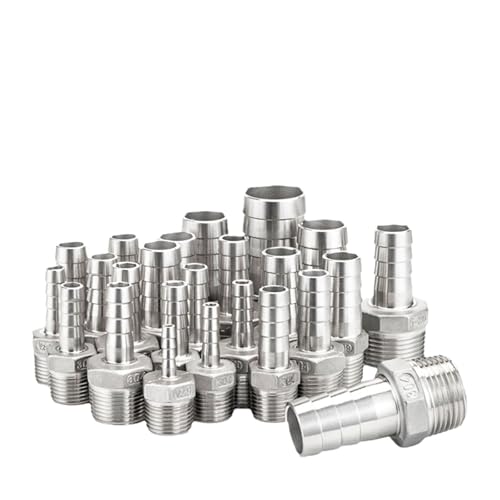 Conector de espiga de acero inoxidable 304 con rosca macho de 3/4 BSPT 2