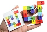 Curious Minds Busy Bags Bendy Wood Fidget Toy with Pattern Card Challenges