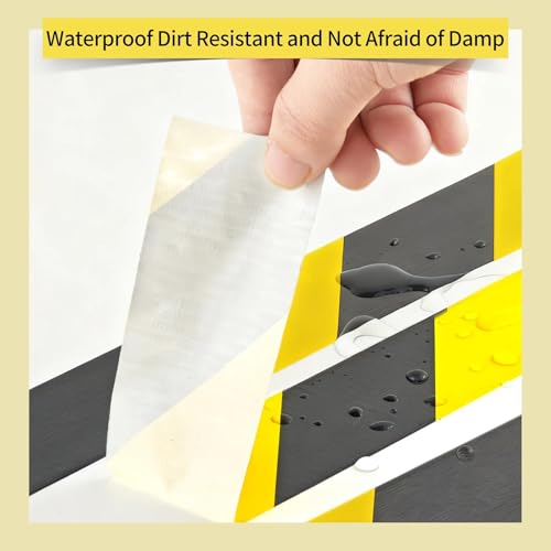 Black and Yellow Warning Tape Hazard Safety Tape for Floor - image 4