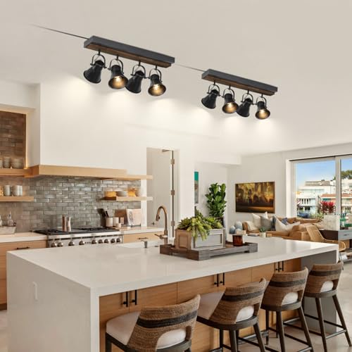 Seeblen4lightplugintracklightingadjustableceilingspotlightindustrialblackkitchentracklightingfixturesceilingforlivingroomdiningroomhallwaybathroom  Urban Country Home Decor Seeblen 4 light plug in track lighting adjustable ceiling spotlightindustrial black kitchen track lighting fixtures ceiling for living room dining room hallwaybathroom  urban country home decor