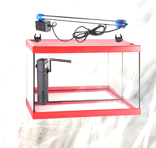 20 litros - acuarios peceras de cristal con marco , luz led y filtro