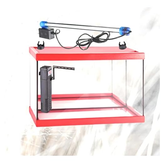 Acuario pecera de 20 litros Rojo