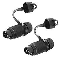 Set Spina E Presa 3 Poli Per Trattore - 12V/24V, Con Connettori, Per Rimorchi, Camion, Veicoli Agricoli - Foto 3