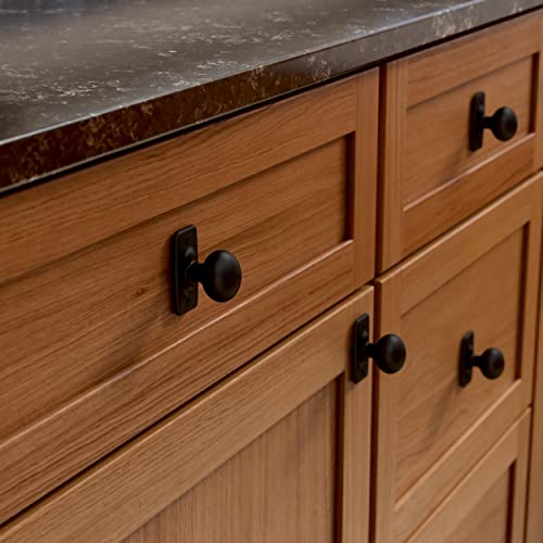 Franklin Brass Iron Craft (5-Pack) Cabinet Knobs, Matte Black, 1-1/4 in. (32 mm) - Image 2