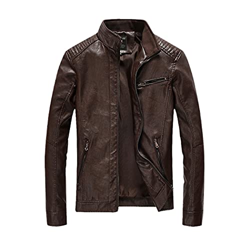 Veste de printemps en cuir synthétique homme pour sublimer la silhouette