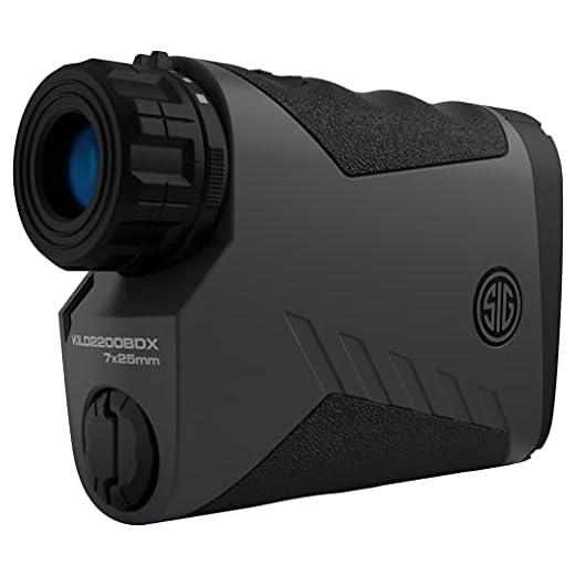 Sig Sauer Kilo 2200 BDX Laser Rangefinder 7x25 mm (3,400 Yards) - for Shooting, Hunting, and Golf - Pairs with Either BDX Rifle Scope and Smartphone App via Bluetooth