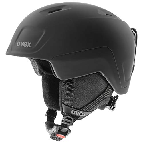 uvex heyya PRO, Casco da Sci Unisex Bambino, Black Mat, 51-55 cm