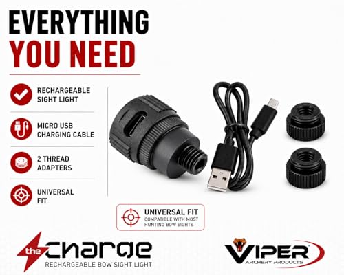 Luz universal para arco de caza regulable y recargable mediante Micro USB 6
