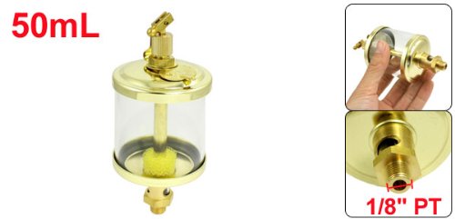 uxcell 1/8 inches PT Thread Needle Vavle Type Oil Cup Sight Gravity Drip Feed Oilers 50mL