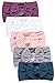 Hocaies Vendas del bebé Hairband de los bebés recién Nacidos Diademas de bebé anchas con lazo Diadema Elástica Niñas Banda Para Cabeza Bebe Accesorio Bebe Niñas Recien Nacida (5 Piezas - E)