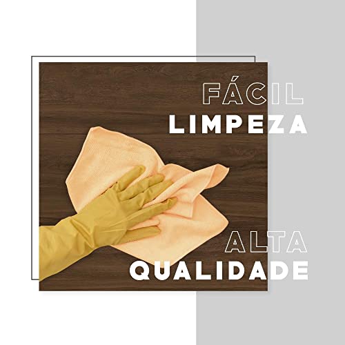 Estante Sapateira Madeirada e Tubos Preto Fosco Carraro