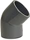 ONEAWELT Profec Winkel 45° PVC-U Klebemuffe 50 mm – PVC Rohrfitting 45 Grad – Klebefitting Grau – 16 bar – PVC Rohrverbinder für Schwimmbadtechnik & Bewässerung
