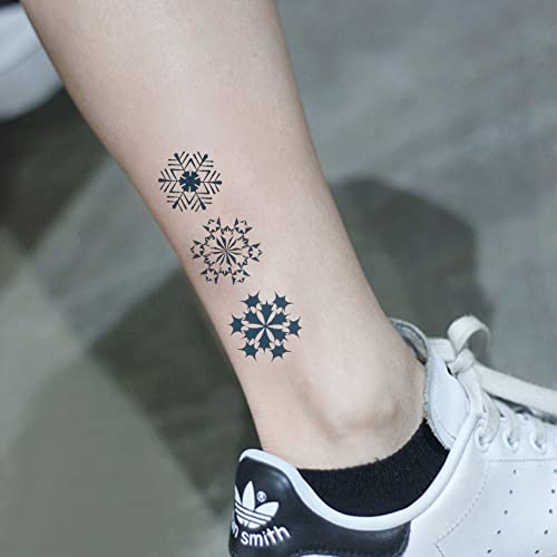 Oottati Small Cute Temporary Tattoo Snowflake Totem (Set Of 2) #TOP23