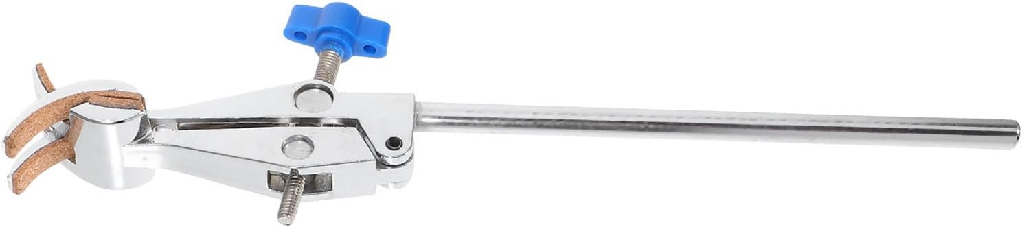 KOMBIUDA Adjustable Iron with Cork Lined Prongs 4 Prong Laboratory Clamp for Securely Holding Sturdy and Reliable Flask Necks and Test Tubes in Laboratory or Chemical Plants Universal Lab